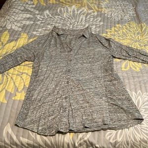 Women’s Merona gray blouse top size large.